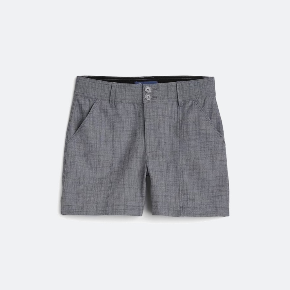 Democracy Gray Flat Front Tailored Shorts
